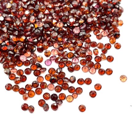 Natural Red Garnet Small Round Cut Loose Gemstone Lot 100 Pcs 2.25 MM