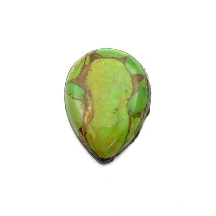 Green Turquoise pear Cabochon Loose Gemstone Lot 1 Pcs 16*22 MM 12 CT