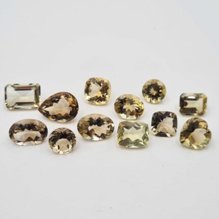 Natural Champagne Quartz Mix Cut Loose Stone 15 Pcs 10-12 MM 71 CT