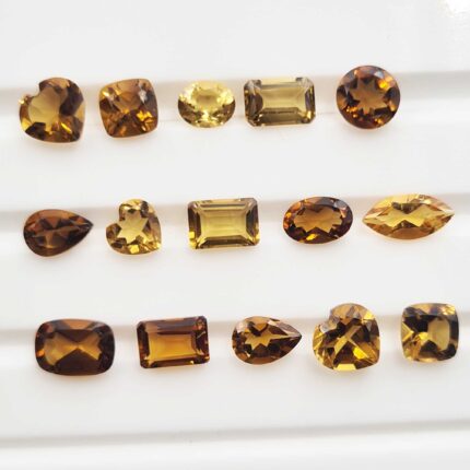 Natural Champagne Quartz Mix Cut Loose Gemstone Lot 45 Pcs 3-5.5 MM 26 CT