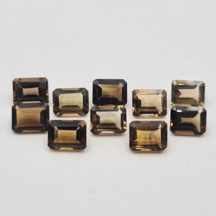 Natural Beer Quartz Octagon Cut Loose Gemstone Lot 12 Pcs 7*9 MM 26 CT