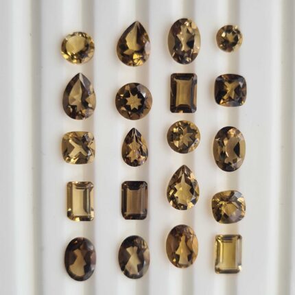 Natural Beer Quartz Mix Shape Cut Loose Gemstone Lot 146 Pcs 4-7 MM 80 CT