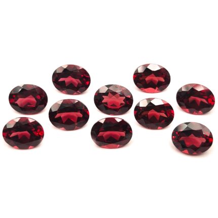 Natural Red Garnet Oval Cut Loose Gemstone Lot 7*9 MM 100 CT 46 Pcs
