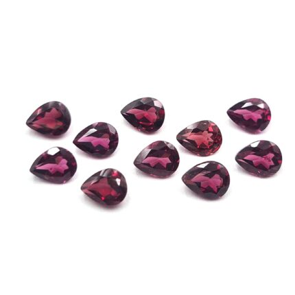 Natural Rhodolite Garnet Pear Cut Loose Gemstone Lot 4*5 MM 17 CT 43 Pcs