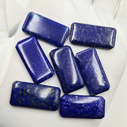 Natural Lapis Lazuli Octagon Cabochon Loose Gemstone Lot 4 Pcs 15*30 MM 101 CT