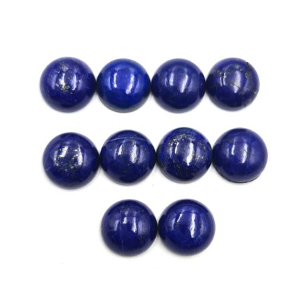 Natural Lapis Lazuli Round Cabochon Loose Gemstone Lot 10 Pcs 10 MM 43 CT