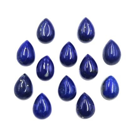 Natural Lapis Lazuli Pear Cabochon Loose Gemstone Lot 12 Pcs 5*7 MM 11 CT