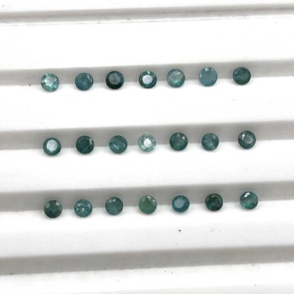 Natural Grandidierite Round Cut Loose Gemstone Lot 100 Pcs 2.25 MM